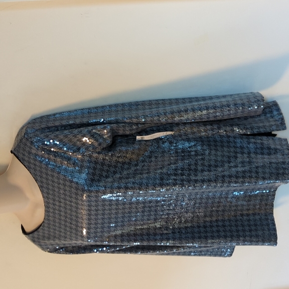 Chicos Houndstooth Sequin Tunic M - Picture 7 of 16